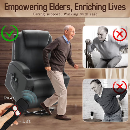 US Warehouse Electric Home Theater Recliner Sofa Chair Recliner Seat Cinema Sofa with Massage Function