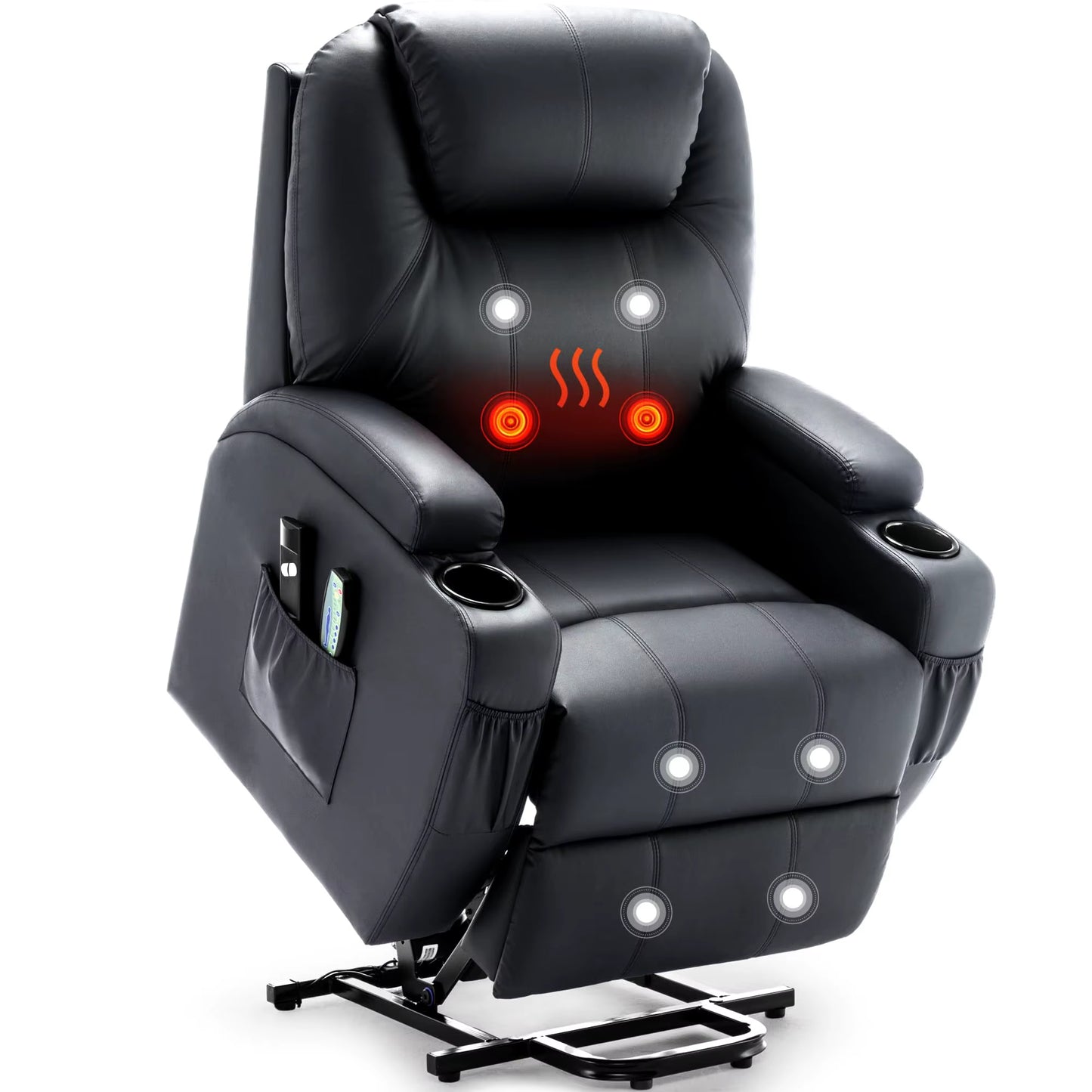 US Warehouse Electric Home Theater Recliner Sofa Chair Recliner Seat Cinema Sofa with Massage Function