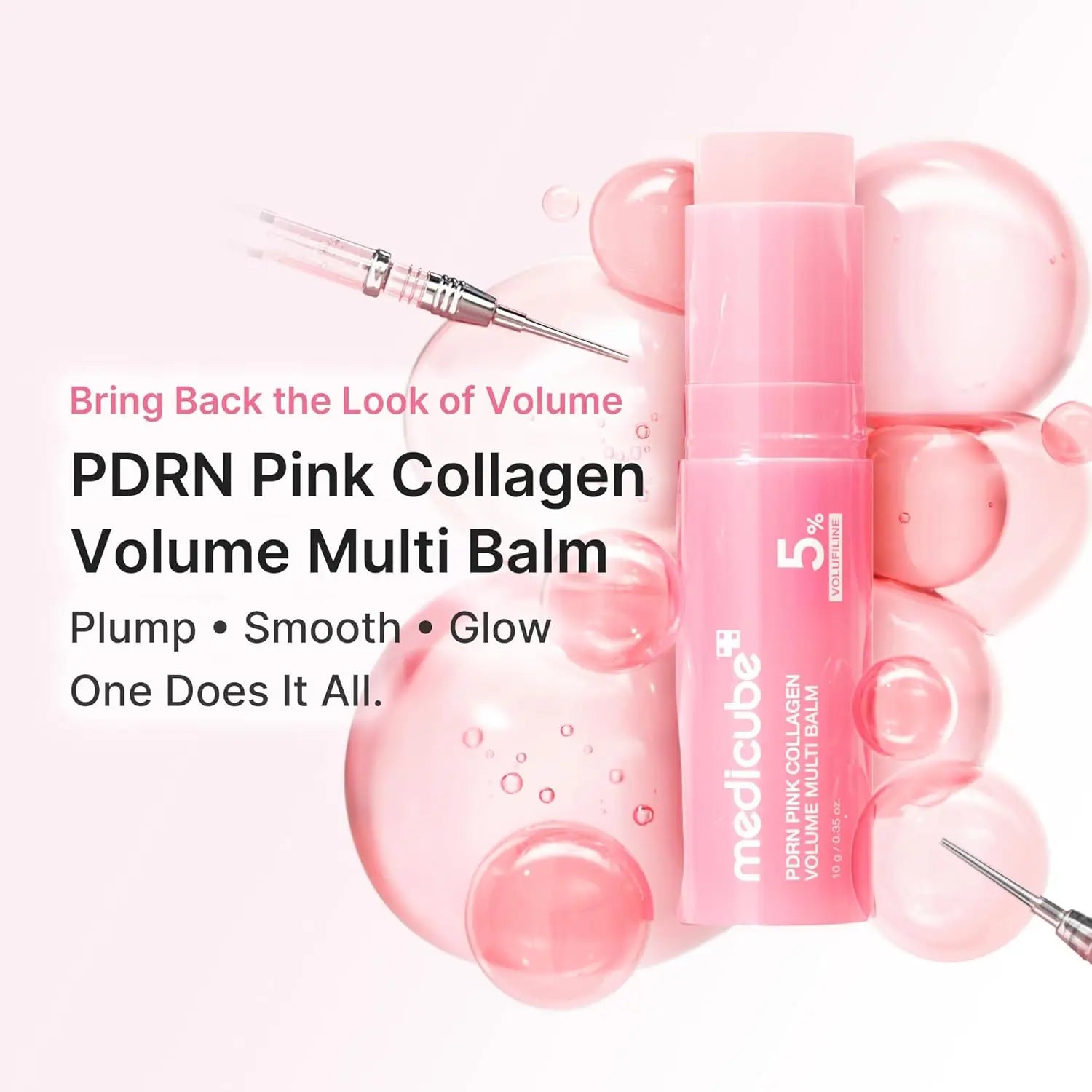 Medicube PD RN Pink Collagen Volume Multi Balm Stick Volufiline PD RN NAD Collagen Plumping Radiance Line Care