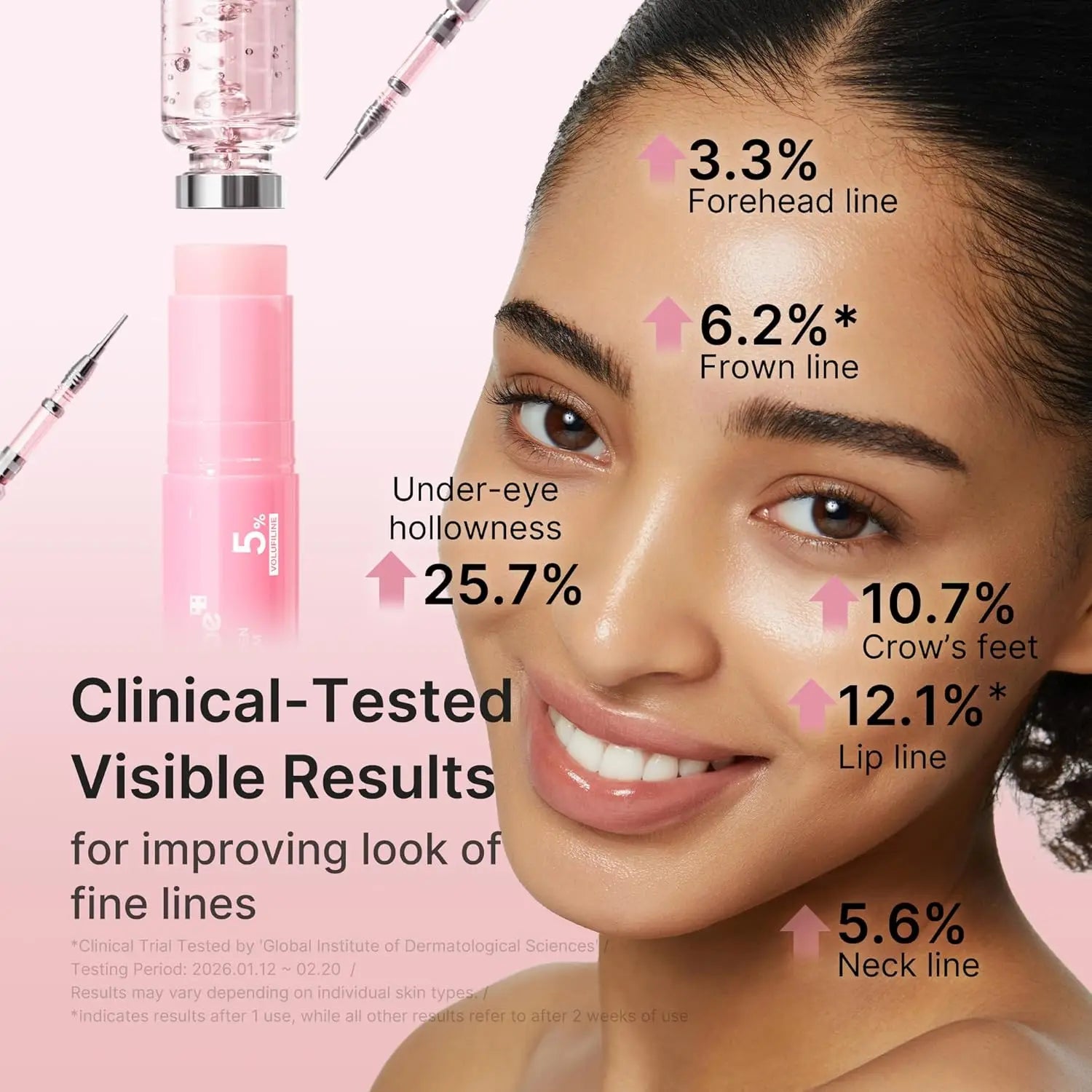 Medicube PDRN Pink Collagen Volume Multi Balm Stick | Volufiline, PDRN, NAD, Collagen | Face & Body Balm for Under-Eyes, Neck